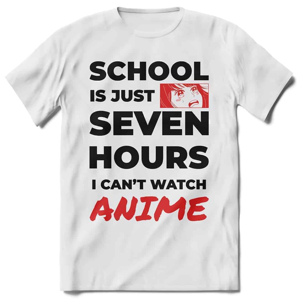 "School vs Anime" Majica