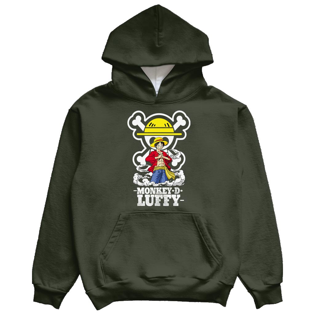 Monkey D Luffy duks smb zelena - AnimeKutak - Najbolje anime majice i anime duksevi u Srbiji